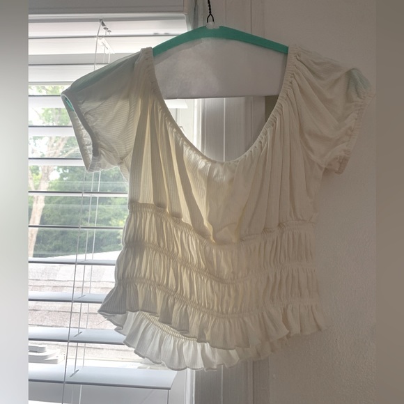 White Ruched Top - Wave Riding Vehicles - Picture 4 of 5